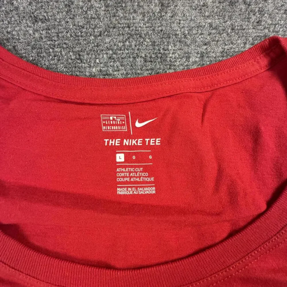 Nike Red‎ Boston Red Sox Athletic Cut T-Shirt Large #1159